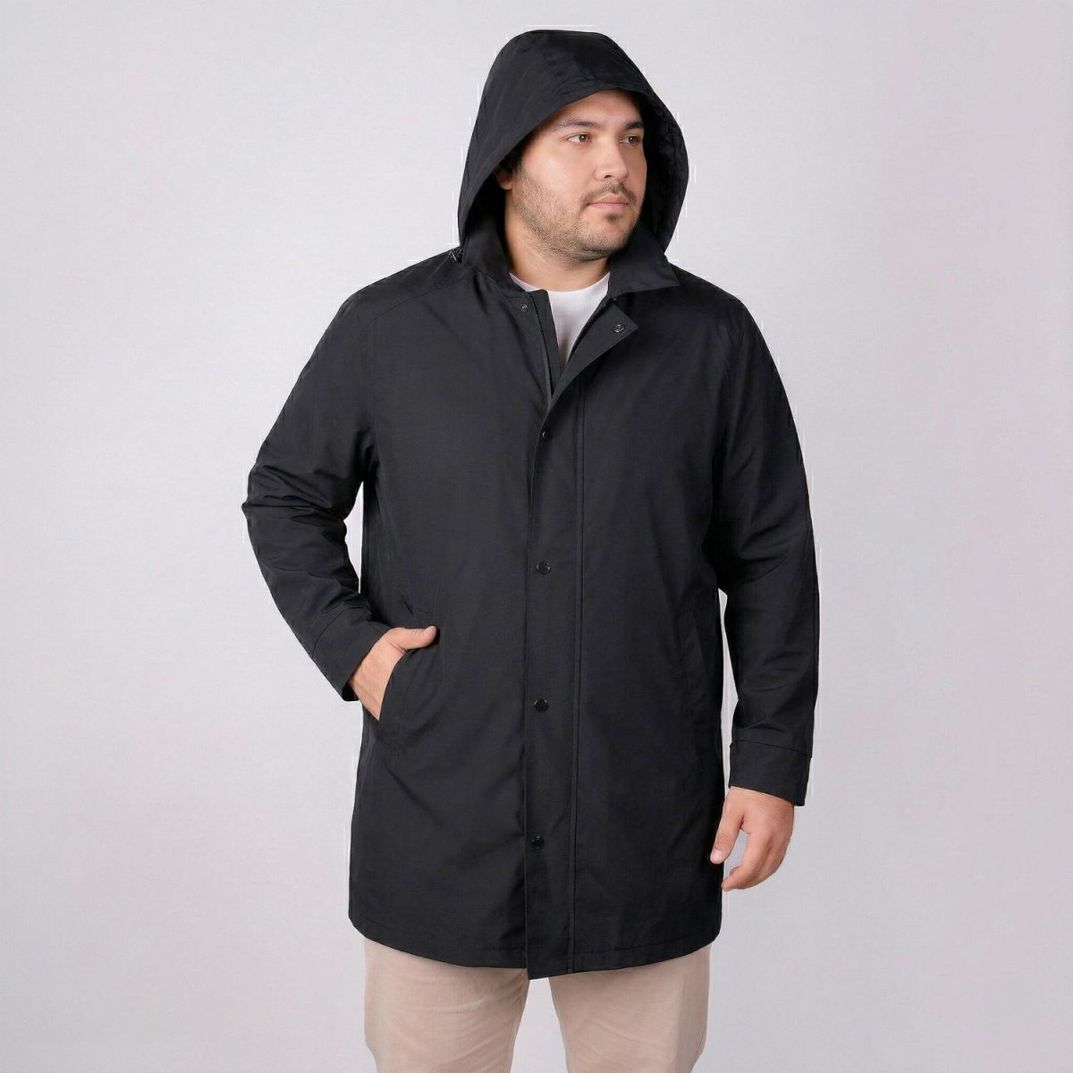Chamarra larga plus size para hombre con capucha desmontable Greenlander - Greenlander