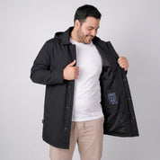 Chamarra larga plus size para hombre con capucha desmontable Greenlander - Greenlander