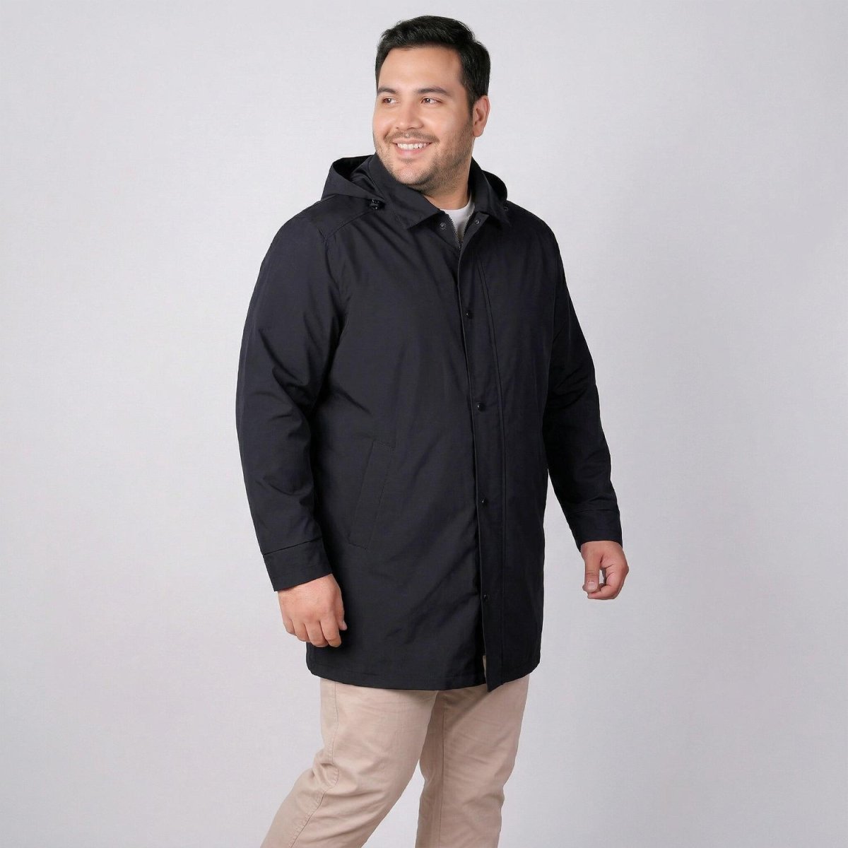 Chamarra larga plus size para hombre con capucha desmontable Greenlander - Greenlander