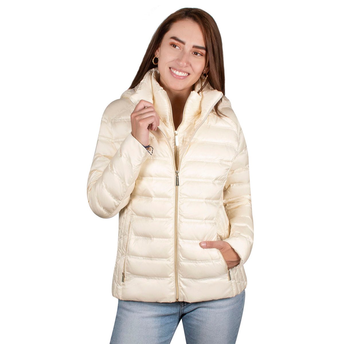 Chamarra Lifestyle Doble Cierre De Pluma Mujer - The Original Greenlander