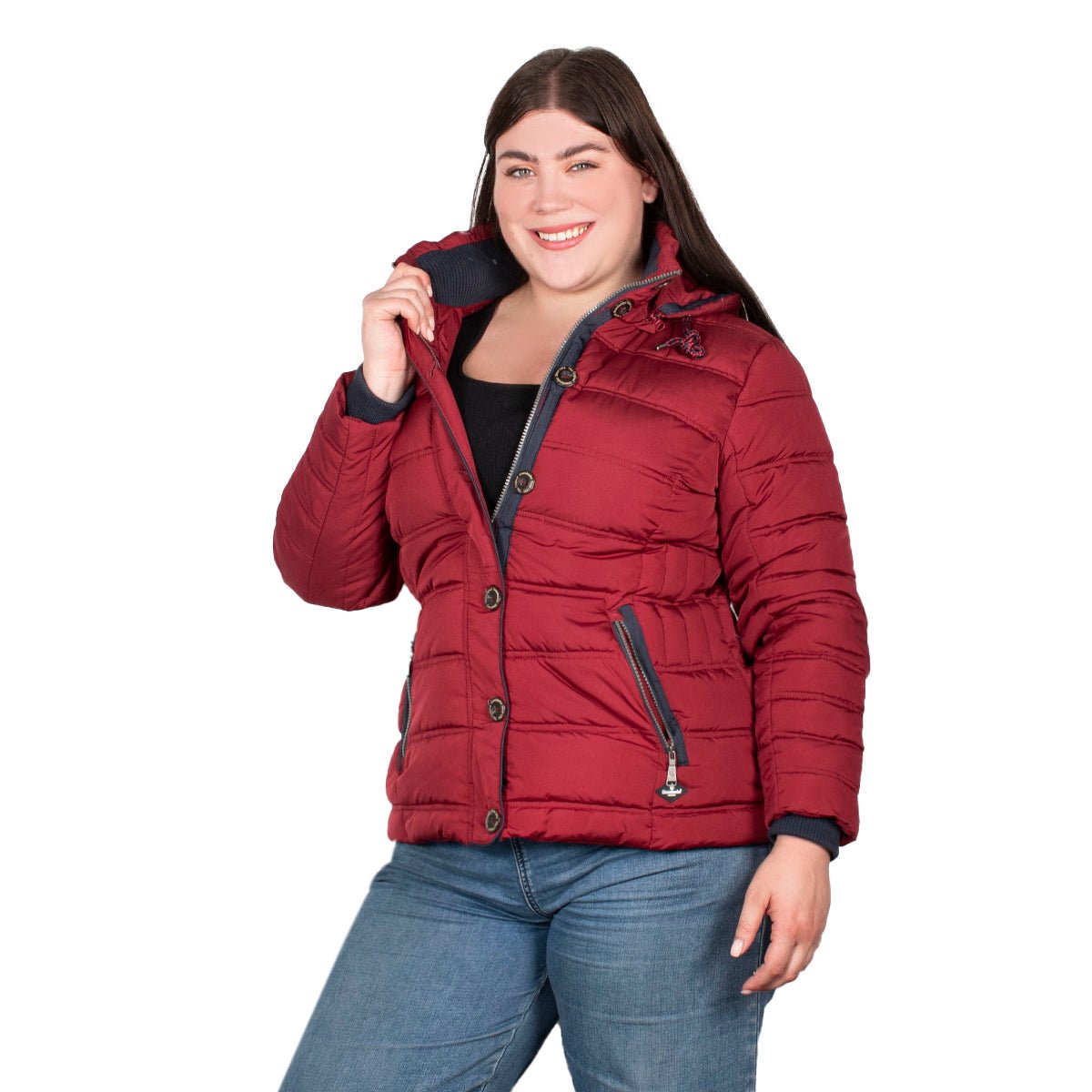 Chamarra Lifestyle Gorro Desmontable Mujer Premium Collection Plus Size - The Original Greenlander