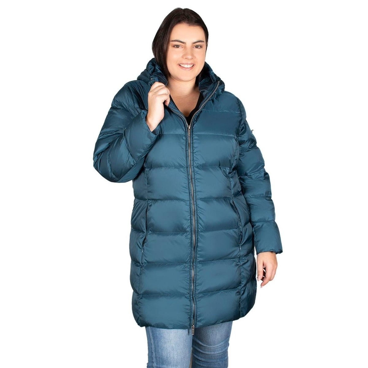 Chamarra Lifestyle Greenlander Capitonada Gorro Fijo Mujer - Greenlander