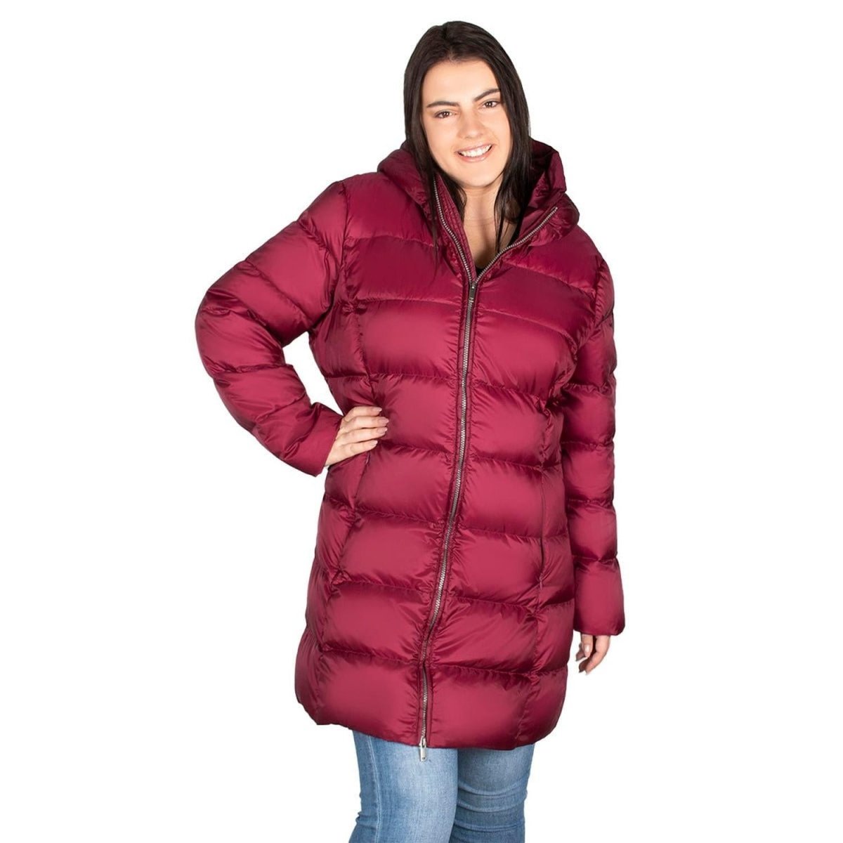 Chamarra Lifestyle Greenlander Capitonada Gorro Fijo Mujer - Greenlander