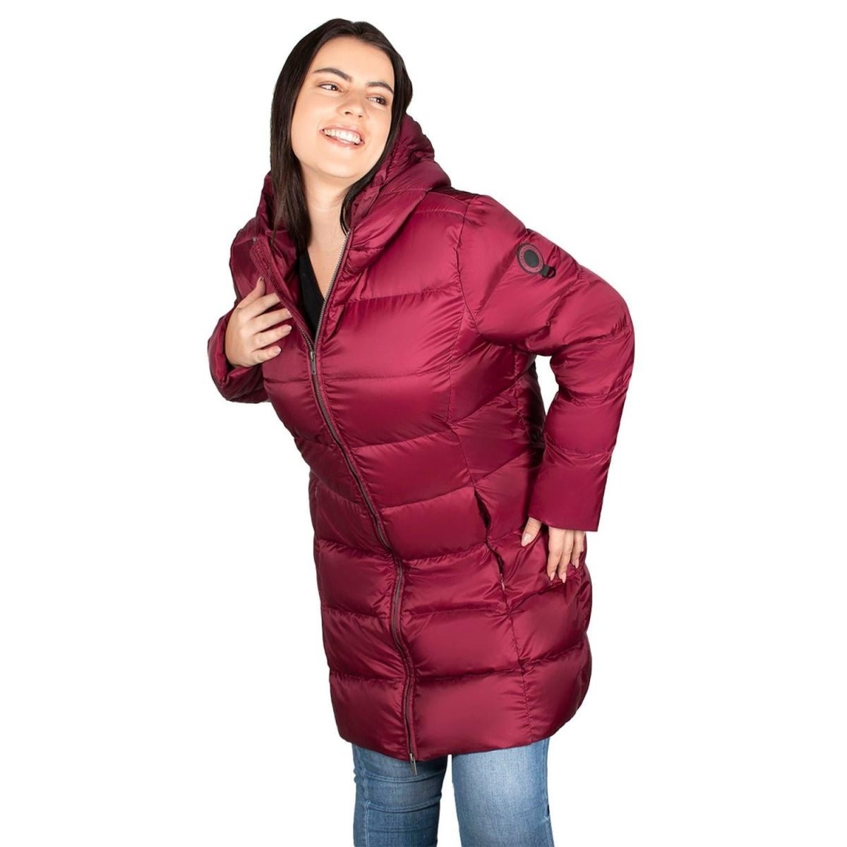 Chamarra Lifestyle Greenlander Capitonada Gorro Fijo Mujer - Greenlander