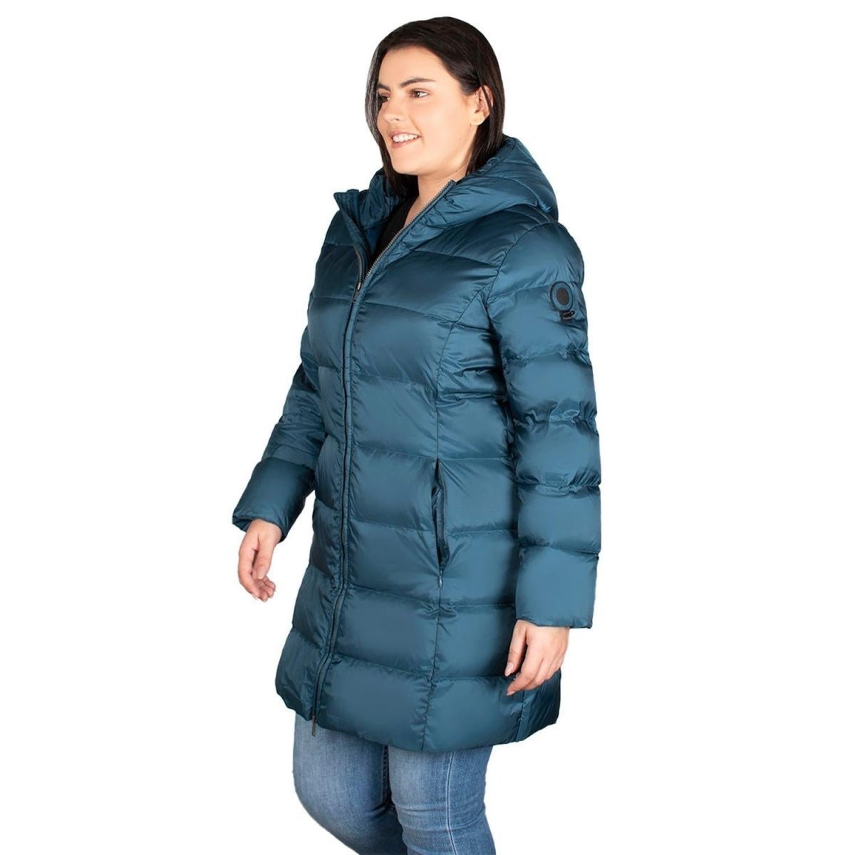 Chamarra Lifestyle Greenlander Capitonada Gorro Fijo Mujer - Greenlander