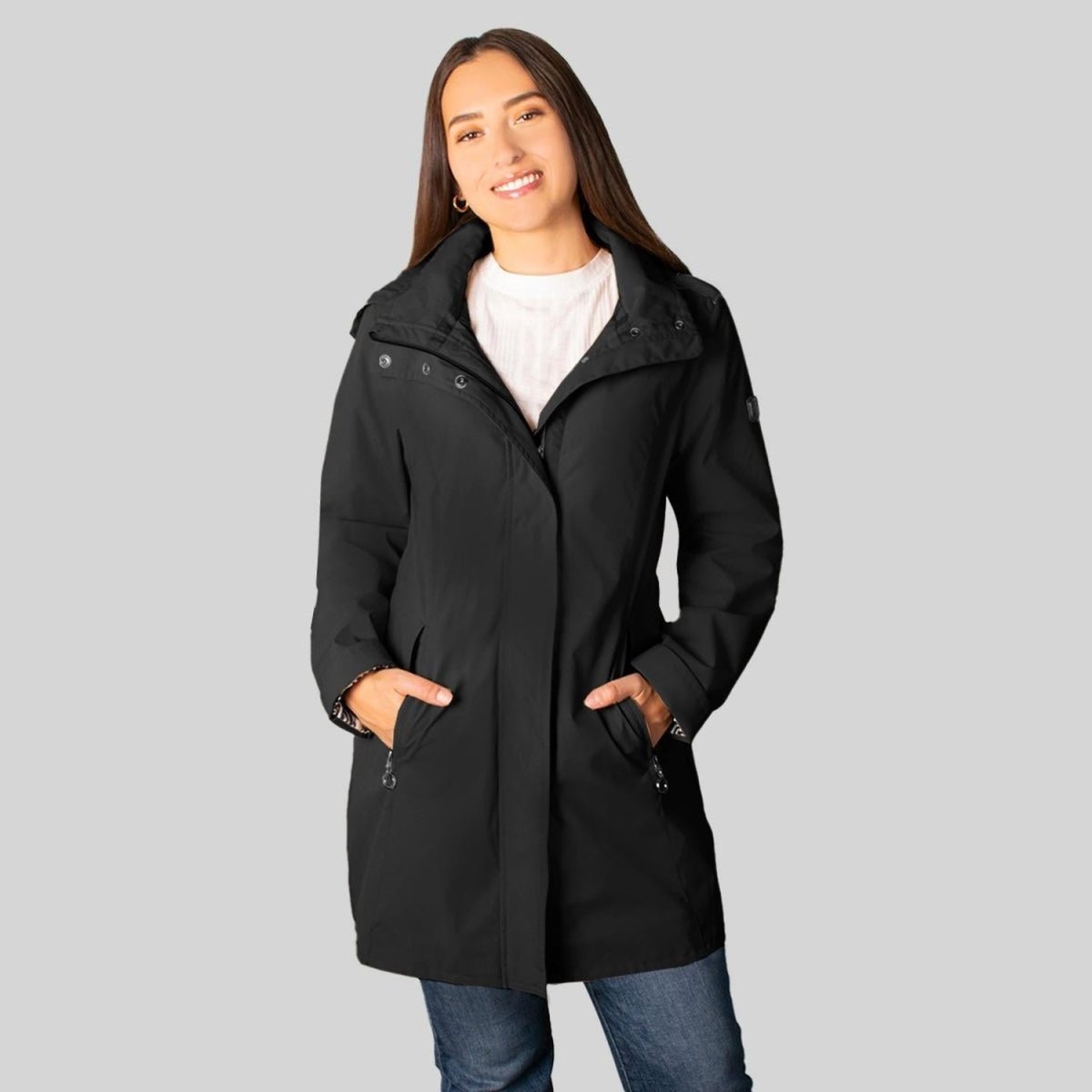 Chamarra Mujer Con Capucha Gabardina Softshell Greenlander - Greenlander