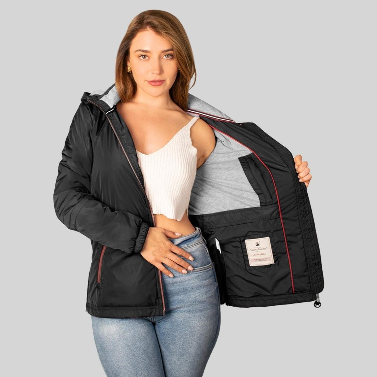 Chamarra Mujer Ligera Gorro Desmontable Greenlander - Greenlander