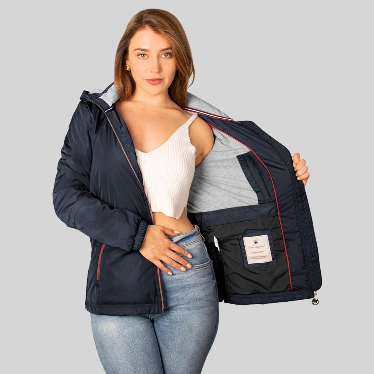 Chamarra Mujer Ligera Gorro Desmontable Greenlander - Greenlander