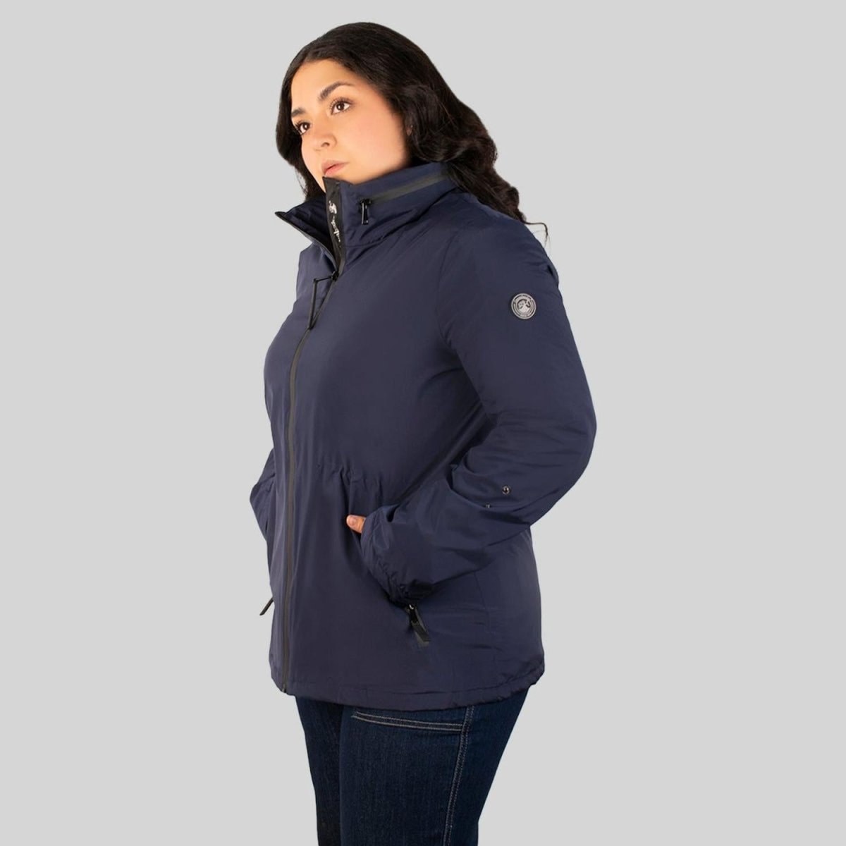 Chamarra Mujer Rompevientos Gorro Tallas Extra Greenlander - Greenlander