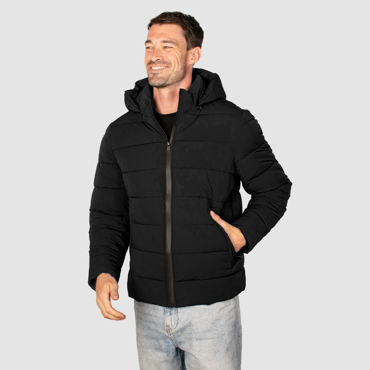 Chamarra Para Hombre Capitonada Con Capucha Desmontable - The Original Greenlander