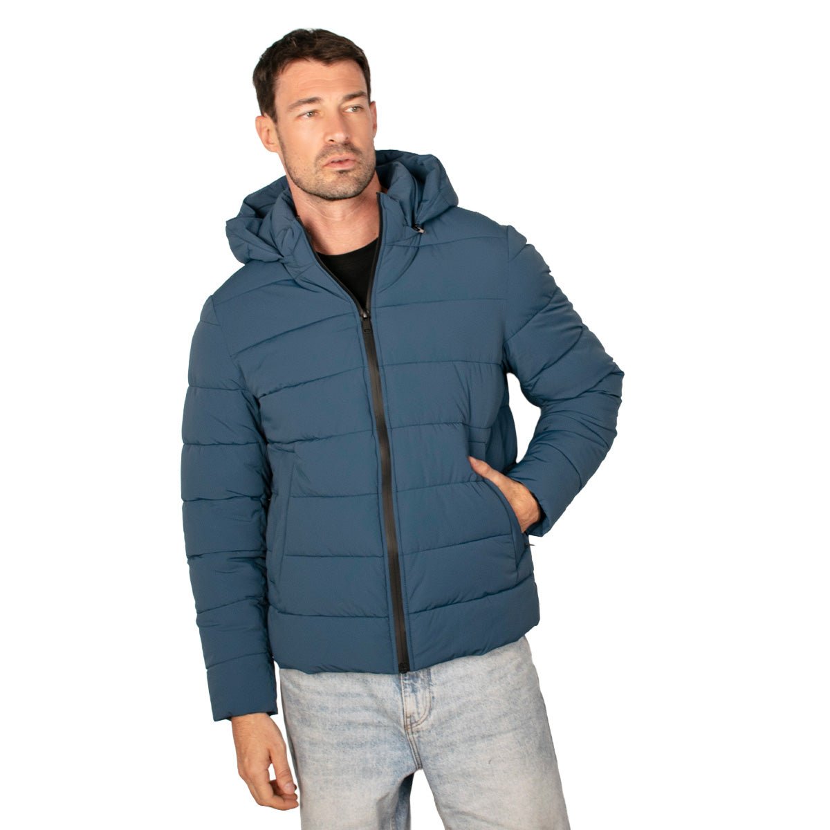 Chamarra Para Hombre Capitonada Con Capucha Desmontable - The Original Greenlander