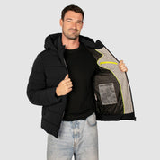 Chamarra Para Hombre Capitonada Con Capucha Desmontable - The Original Greenlander
