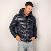 Chamarra Para Hombre Capitonada Con Gorro Desmontable - Greenlander
