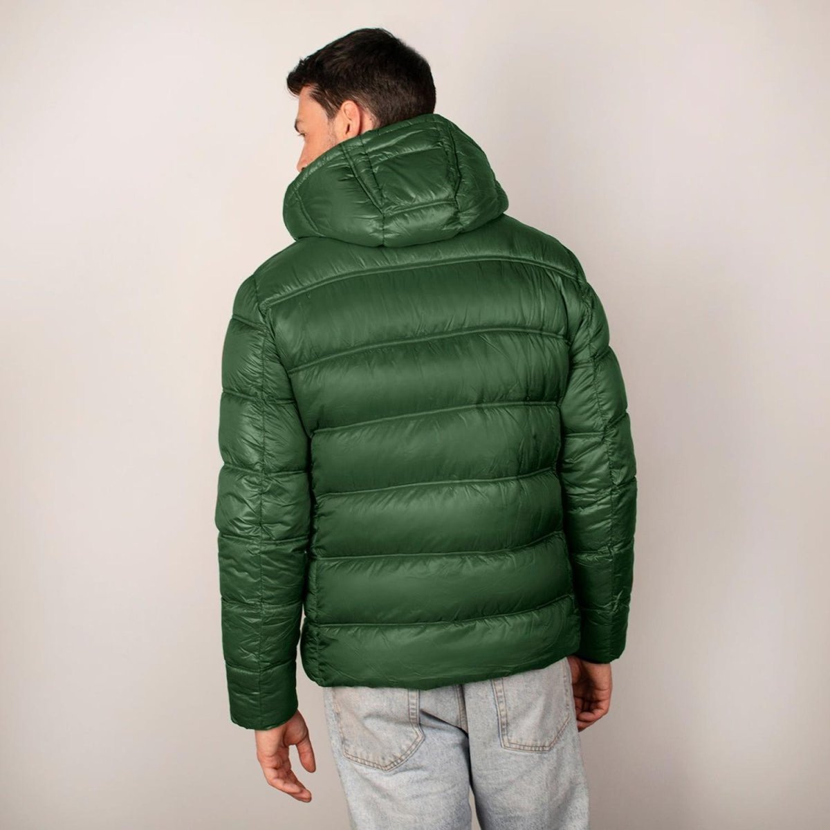 Chamarra Para Hombre Capitonada Con Gorro Desmontable - Greenlander