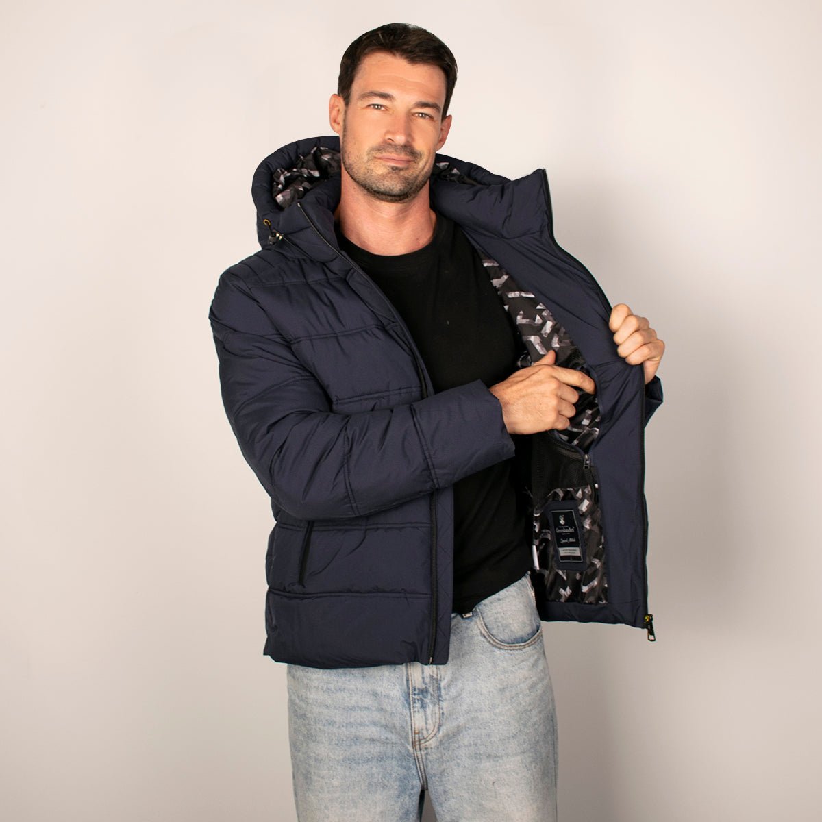 Chamarra Para Hombre Capitonada Con Gorro Greenlander - The Original Greenlander