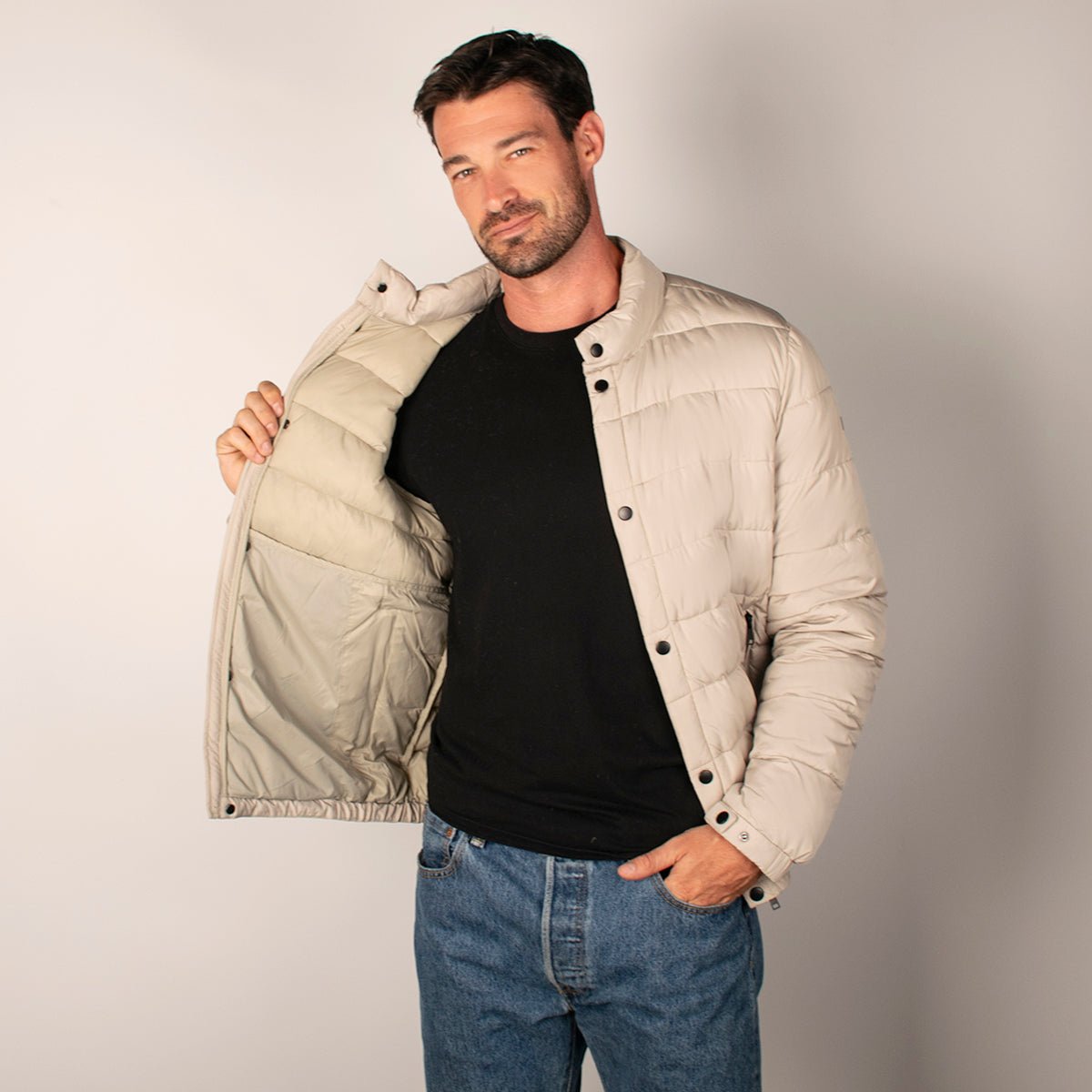 Chamarra Para hombre Capitonada Cuello Mao Greenlander - The Original Greenlander