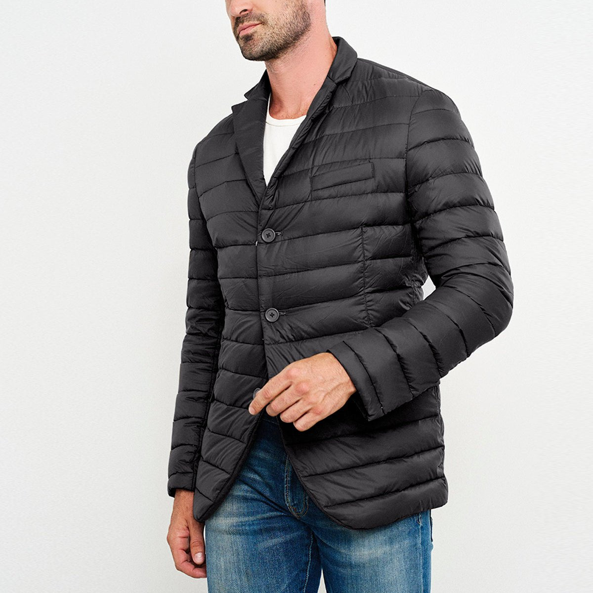 Chamarra Para Hombre Capitonada De Pluma Ligera Tallas Extras - The Original Greenlander