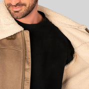 Chamarra Para Hombre De Gamuza Con Forro Fur - Greenlander
