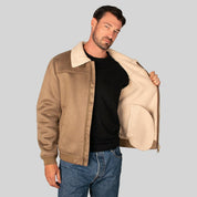 Chamarra Para Hombre De Gamuza Con Forro Fur - The Original Greenlander