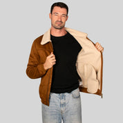 Chamarra Para Hombre De Gamuza Con Forro Fur - The Original Greenlander