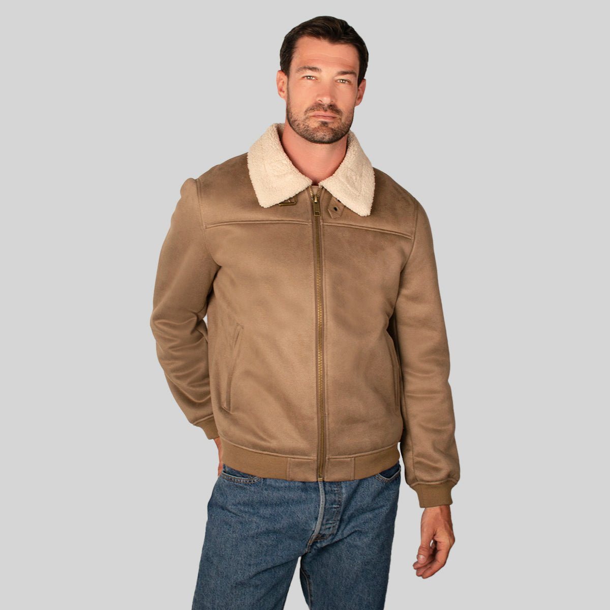 Chamarra Para Hombre De Gamuza Con Forro Fur - The Original Greenlander