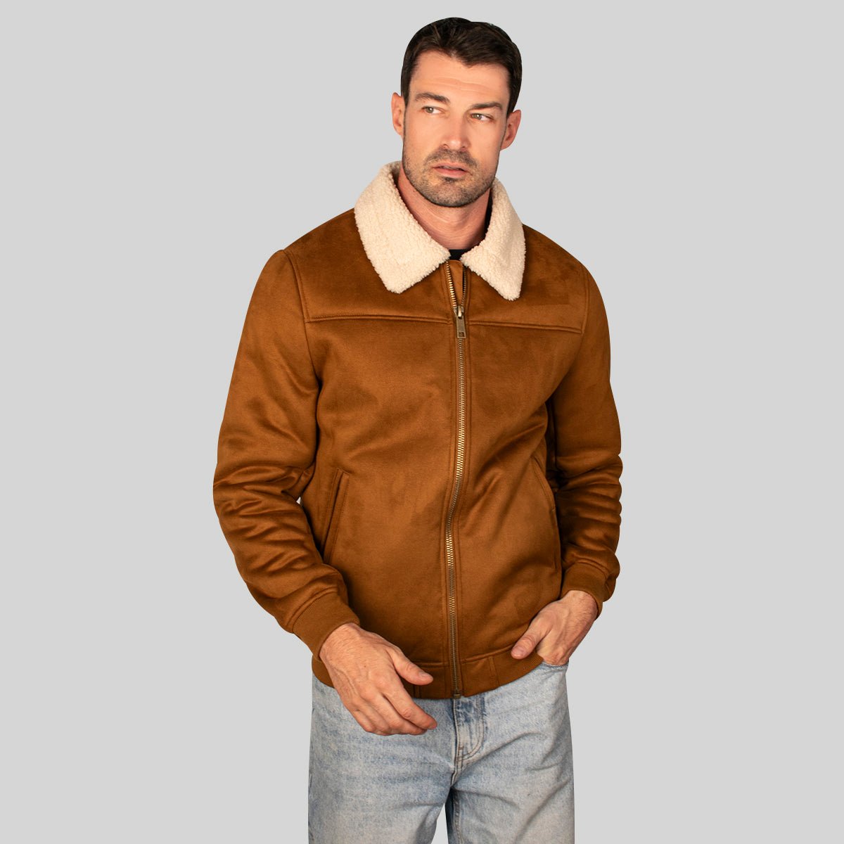 Chamarra Para Hombre De Gamuza Con Forro Fur - The Original Greenlander