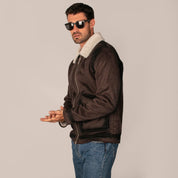 Chamarra Para Hombre De Gamuza Con Forro Sherpa - The Original Greenlander