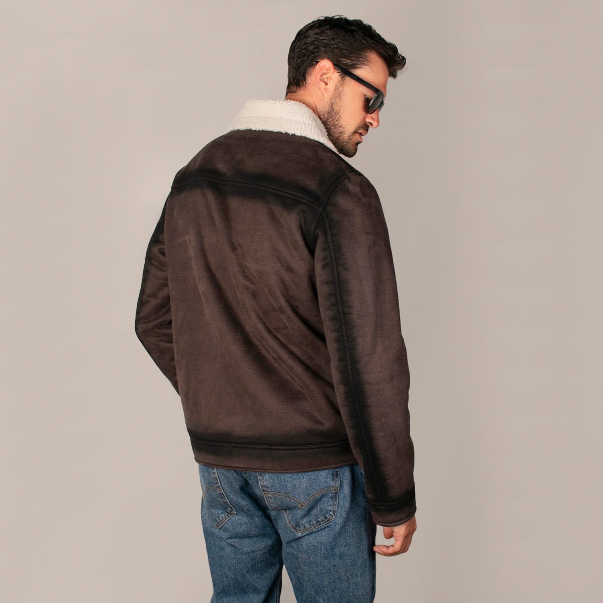 Chamarra Para Hombre De Gamuza Con Forro Sherpa - The Original Greenlander