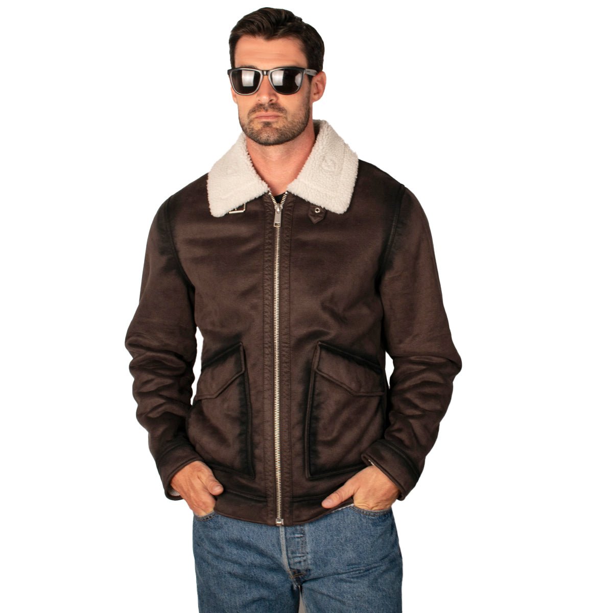 Chamarra Para Hombre De Gamuza Con Forro Sherpa - The Original Greenlander
