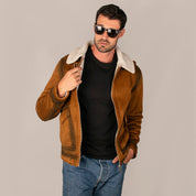 Chamarra Para Hombre De Gamuza Con Forro Sherpa - The Original Greenlander