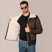 Chamarra Para Hombre De Gamuza Con Forro Sherpa - The Original Greenlander
