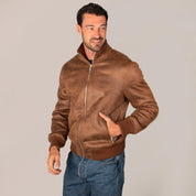Chamarra Para Hombre De Gamuza Cuello Largo - Greenlander