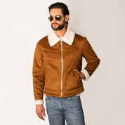 Chamarra Para Hombre De Gamuza Forro Sherpa - The Original Greenlander