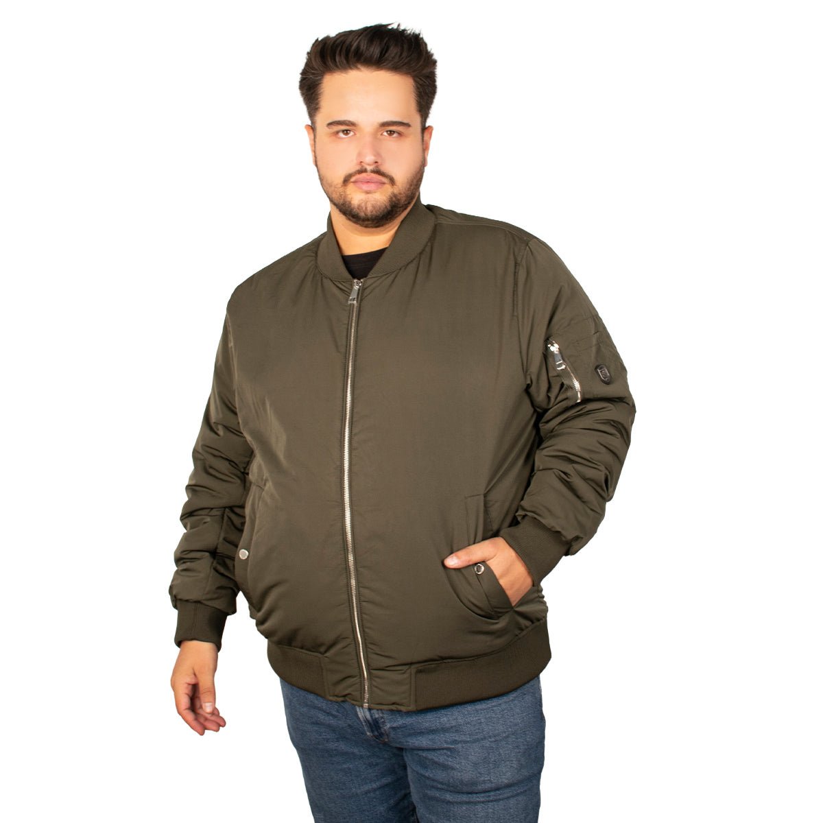 Chamarra Para Hombre Estilo Bomber Tallas extra - The Original Greenlander