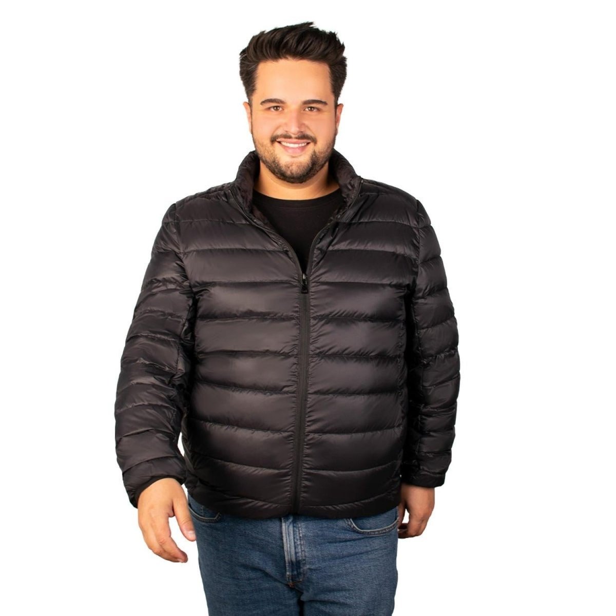 Chamarra Para Hombre Packable Con Gorro PLus Size - Greenlander