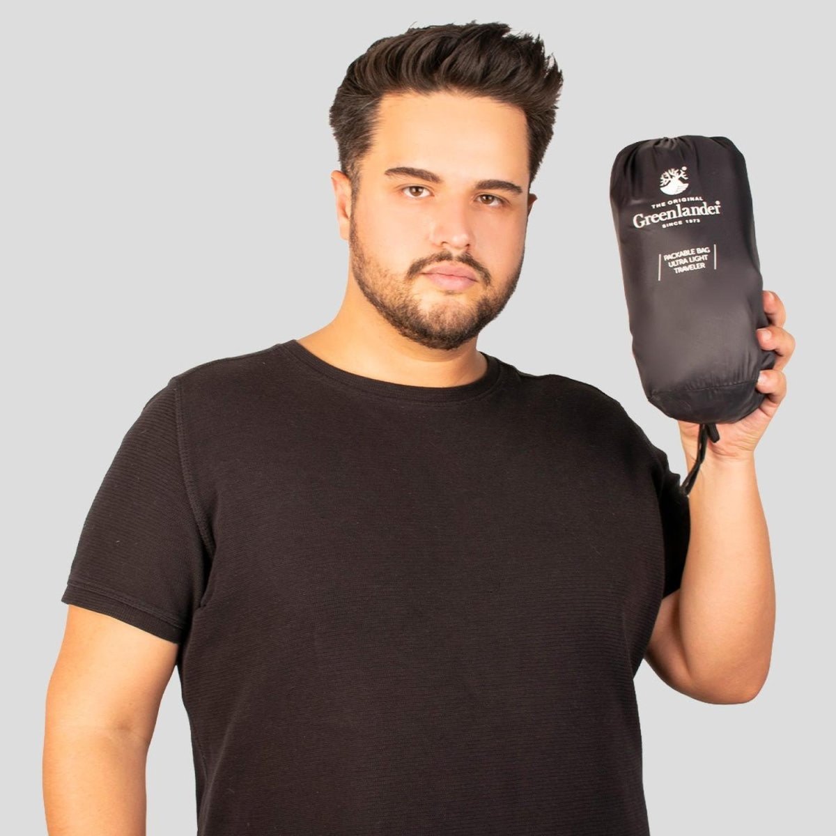 Chamarra Para Hombre Packable Con Gorro PLus Size - Greenlander