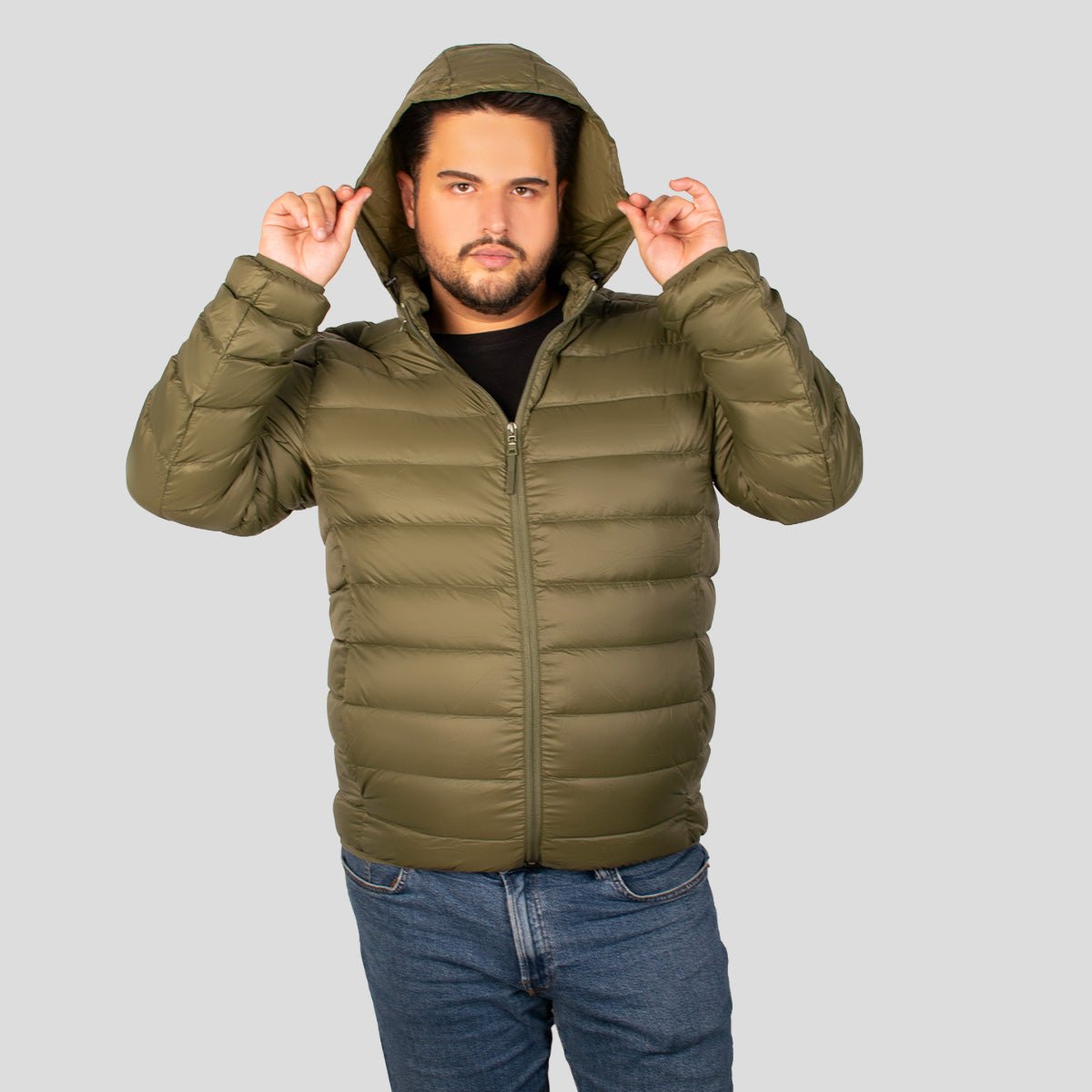 Chamarra Para Hombre Packable Con Gorro PLus Size - The Original Greenlander