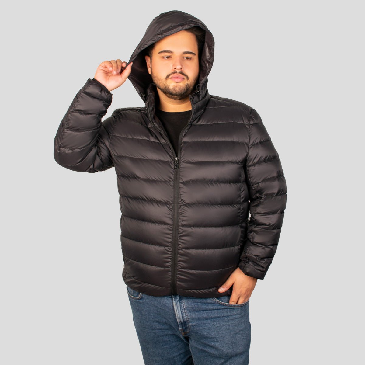 Chamarra Para Hombre Packable Con Gorro PLus Size - The Original Greenlander