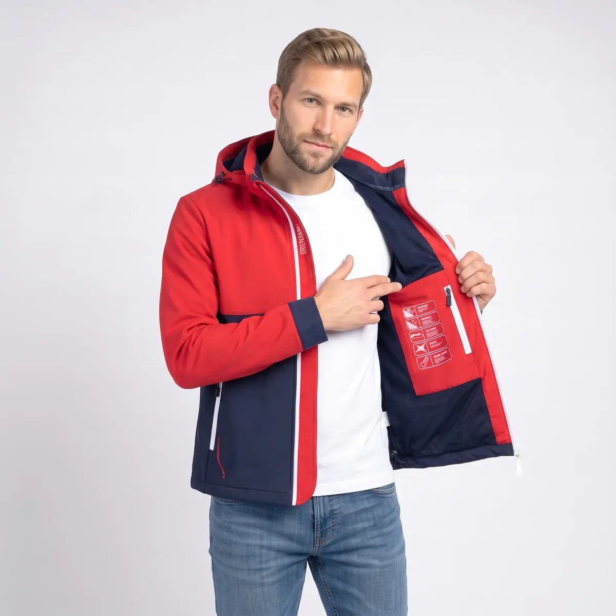 Chamarra Para Hombre Softshell Stretch Con Gorro | Greenlander - Greenlander