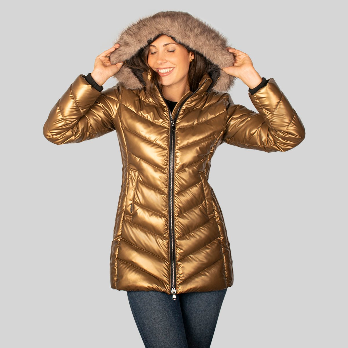 Chamarra Para Mujer Acolchonada y Gorro Desmontable - The Original Greenlander