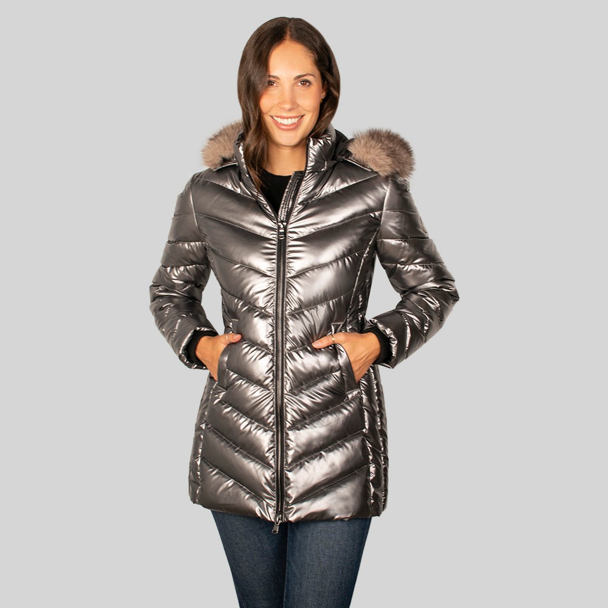 Chamarra Para Mujer Acolchonada y Gorro Desmontable - The Original Greenlander