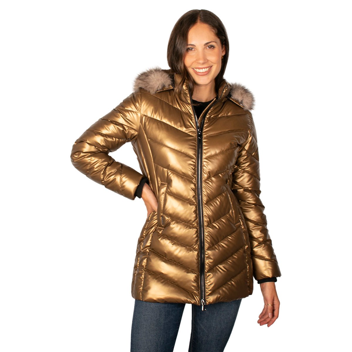 Chamarra Para Mujer Acolchonada y Gorro Desmontable - The Original Greenlander