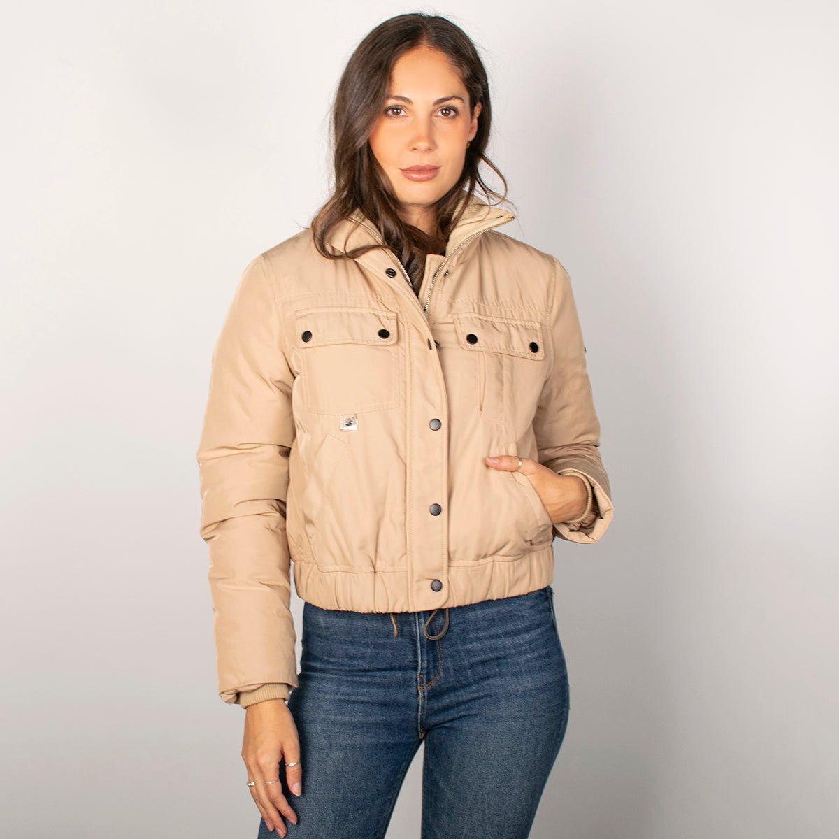 Chamarra Para Mujer Bomber Con Bolsillos - The Original Greenlander