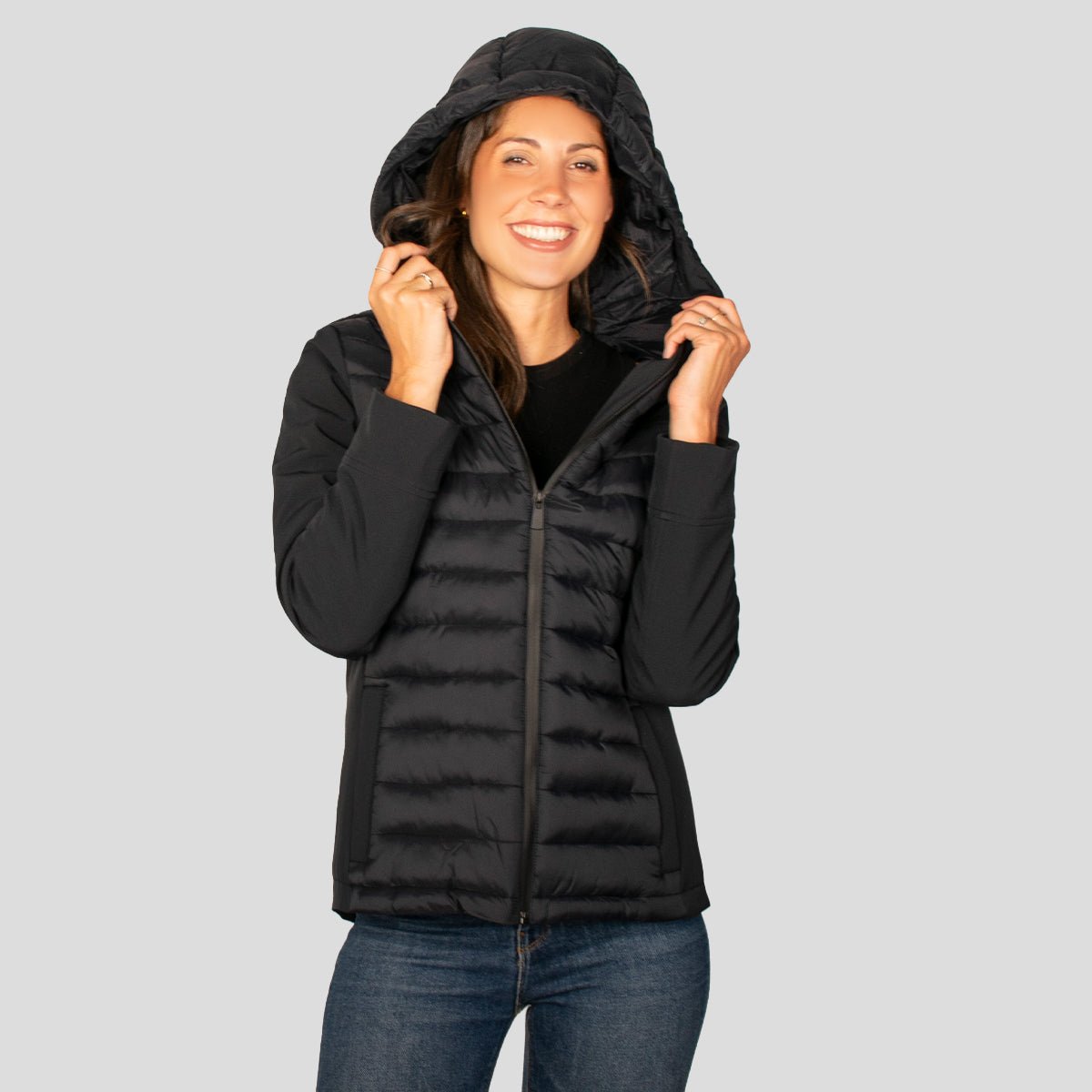 Chamarra Para Mujer Capitonada Con Gorra - The Original Greenlander