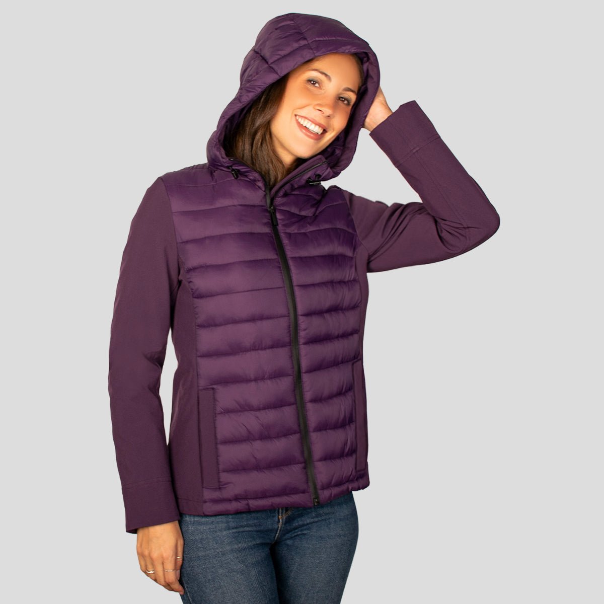 Chamarra Para Mujer Capitonada Con Gorra - The Original Greenlander