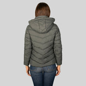 Chamarra Para Mujer Capitonada Con Gorro Desmontable - The Original Greenlander