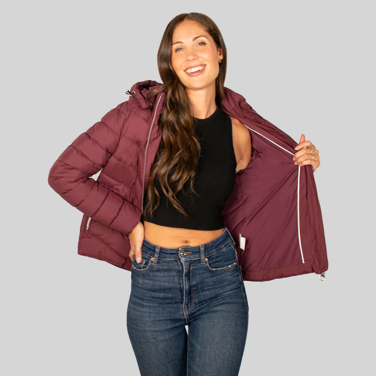 Chamarra Para Mujer Capitonada Con Gorro Desmontable - The Original Greenlander