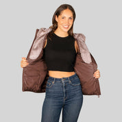 Chamarra Para Mujer Capitonada Con Gorro - Greenlander