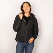 Chamarra Para Mujer Capitonada Con Gorro Greenlander – The