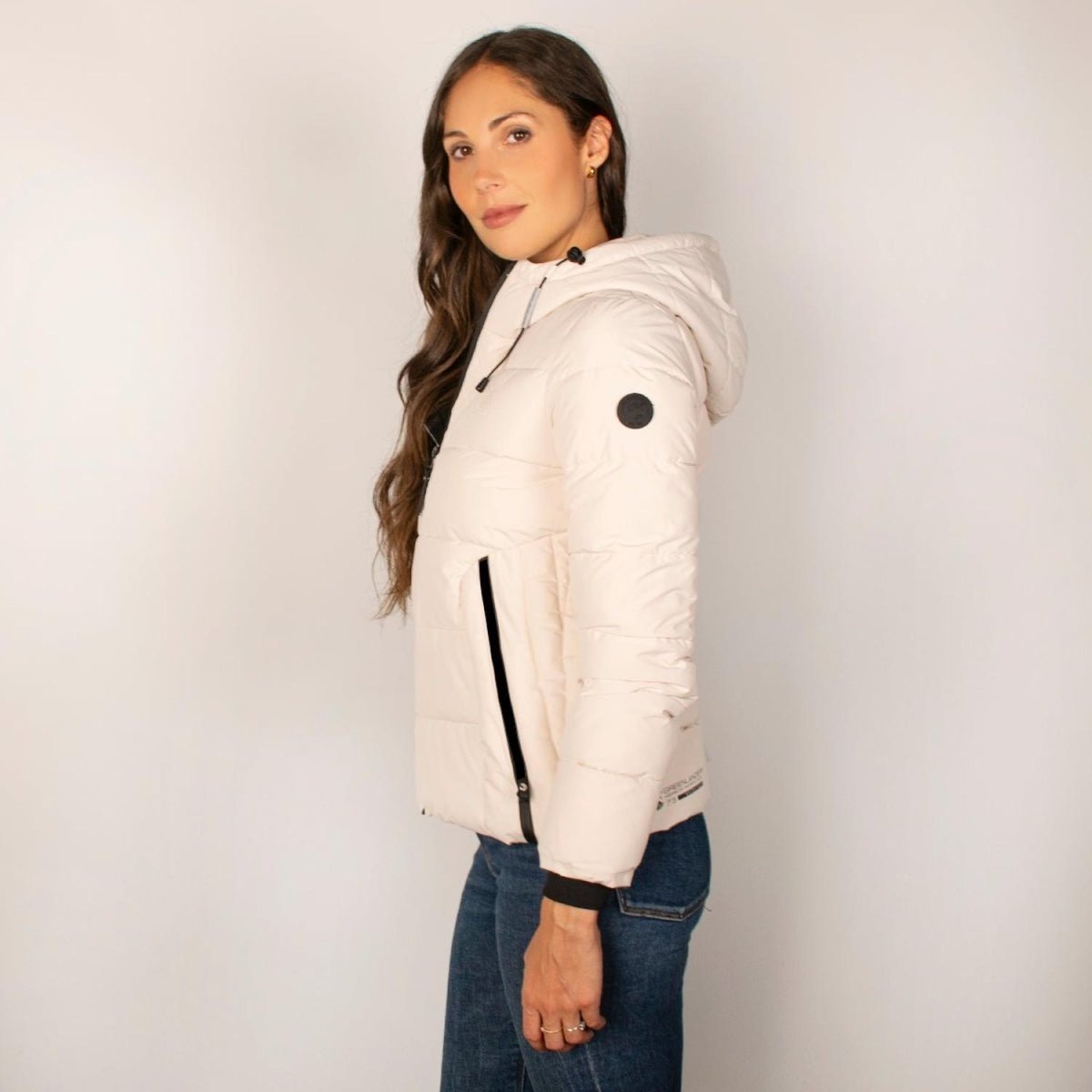 Chamarra Para Mujer Capitonada Con Gorro Greenlander - Greenlander